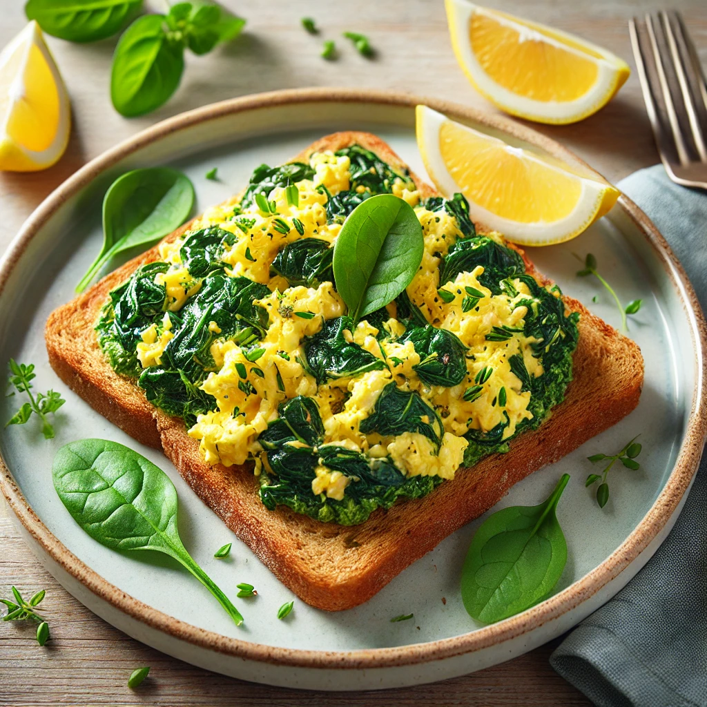 Eggs with Spinach