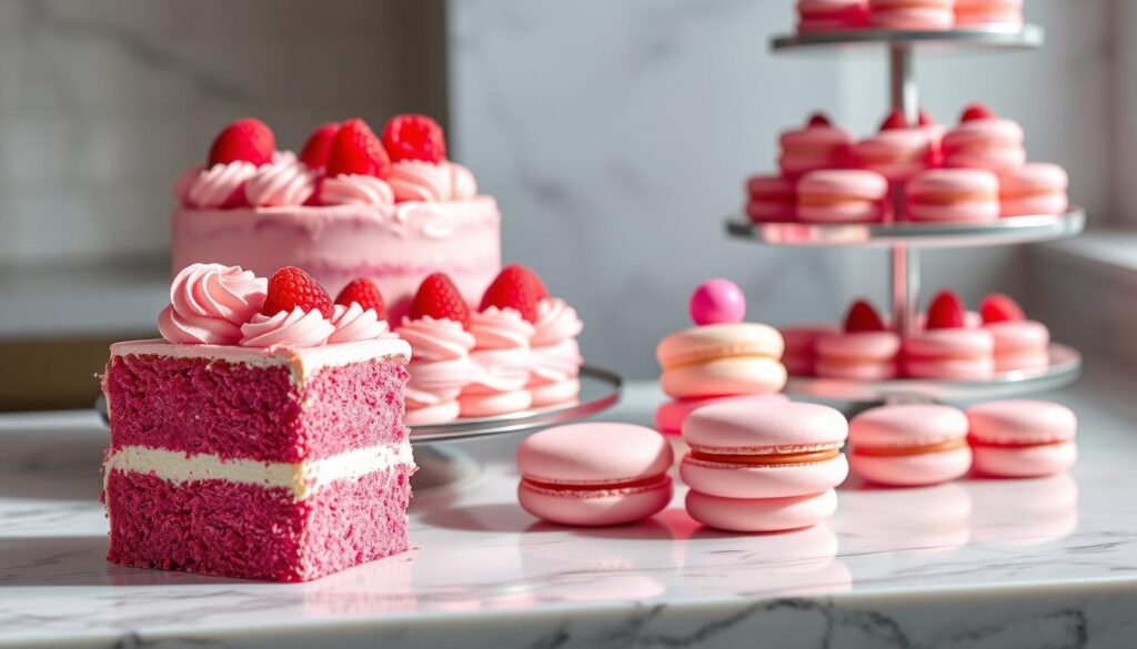 pink desserts