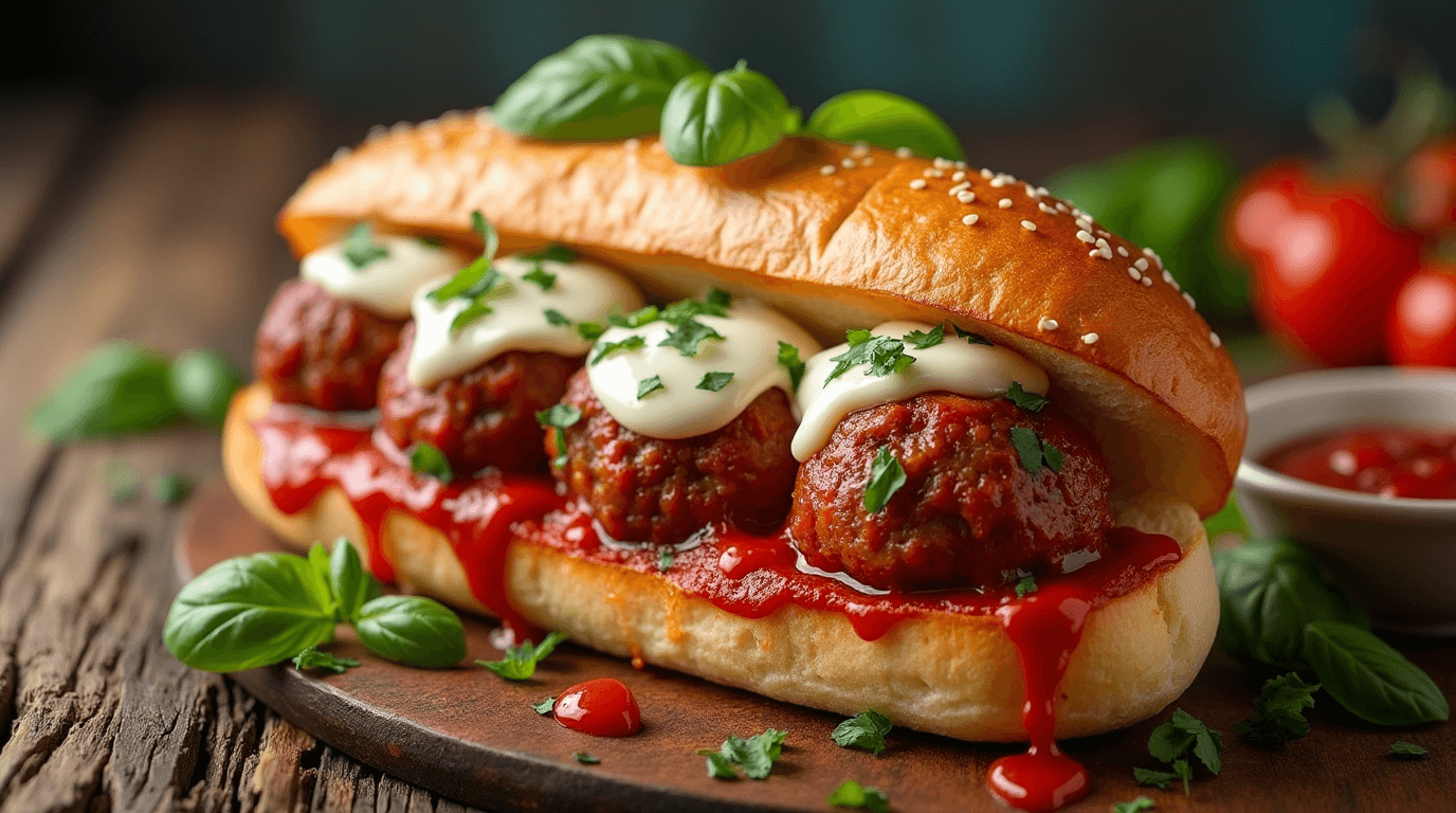 Veal Meatball Sandwich