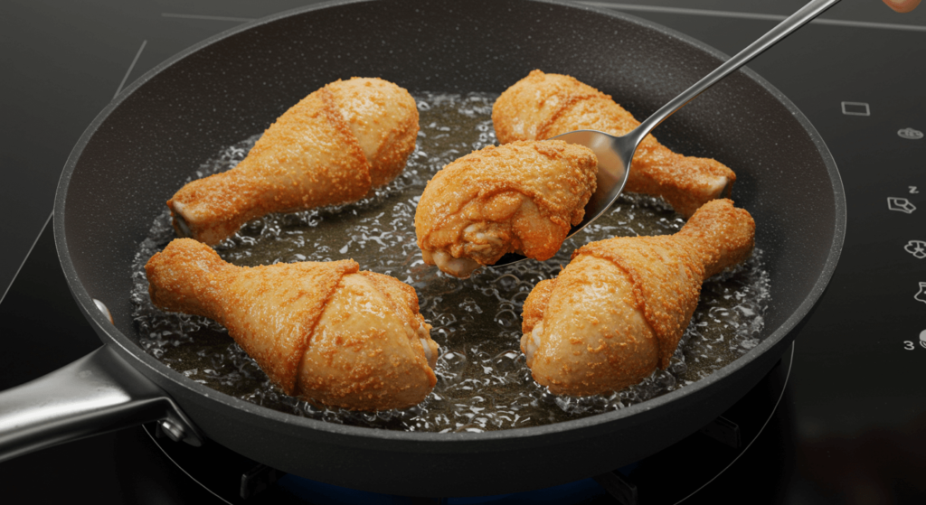 Crispy Chicken With White Sauce Recipe